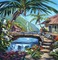 loly33 fond tropical - png gratis GIF animado