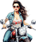♡§m3§♡ female rockabilly bike blue iamge - PNG gratuit GIF animé