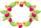 Frame Strawberry Red Green Charlotte - Bogusia - PNG gratuit GIF animé