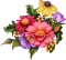 Ramo de flores - nemokama png animuotas GIF