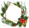 Christmas green red gold frame sunshine3 - PNG gratuit GIF animé