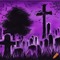 Purple Haunted Graveyard - bezmaksas png animēts GIF