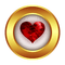 red heart  gold circle