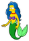 Marge Simpson mermaid - GIF animé gratuit