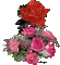 cecily-fleurs avec une rose animée - Darmowy animowany GIF animowany gif