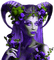 Woman.Fantasy.Purple.Green - KittyKatLuv65 - ilmainen png animoitu GIF