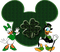 Kaz_Creations Deco St.Patricks Day Donald & Daisy Duck - PNG gratuit GIF animé