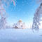 Snowy Winter Background - Darmowy animowany GIF animowany gif