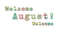 soave text welcome august pink green yellow - безплатен png анимиран GIF