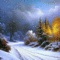 Snow Scene - GIF animado gratis GIF animado
