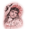 dolceluna girl vintage pink baby hat child - png gratis GIF animado