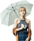 mujer con paraguas by EstrellaCristal - png gratis GIF animado