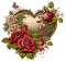 coeur, brown, rose, amour, heart, love, vintage - 免费PNG 动画 GIF