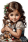 loly33 enfant chien hiver noël - PNG gratuit GIF animé