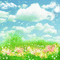 soave background animated spring field  flowers - GIF animé gratuit GIF animé