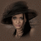 femme chapeau - GIF animasi gratis GIF animasi