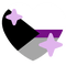 Demisexual Pride heart emoji - gratis png geanimeerde GIF