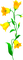 Flowers.Yellow - png gratuito GIF animata