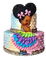 nina de color  con un pastel - Nemokamas animacinis gif