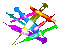 rainbow syringes - GIF animate gratis GIF animata