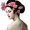 kikkapink pink geisha oriental woman - gratis png geanimeerde GIF
