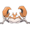pokemon krabby - bezmaksas png animēts GIF