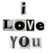 I love you paper text Bb2 - gratis png animerad GIF