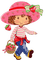 kikkapink girl strawberry paint - darmowe png animowany gif
