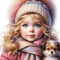 Little girl - gratis png animerad GIF