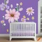 Purple Floral Mural Nursery - nemokama png animuotas GIF