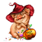 halloween pig by nataliplus - nemokama png animuotas GIF
