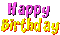 Kaz_Creations Logo Text Animated Happy Birthday