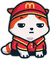 Marsey the Cat McDonalds Worker - GIF animate gratis GIF animata