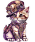 ♡§m3§♡ kawaii steampunk purple cat cute - Free PNG Animated GIF