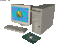 Vaporwave agumon computer thingy - 無料のアニメーション GIF アニメーションGIF