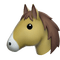 Horse emoji - bezmaksas png animēts GIF