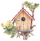 Vogelhaus auf Baum - png gratis GIF animasi