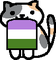 Genderqueer cat - бесплатно png анимированный гифка