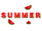 Watermelon Summer Text - Bogusia - PNG gratuit GIF animé