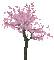 arbre  printemps-été rose gif_tree  spring Summer pink _tube - GIF animé gratuit GIF animé
