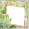 muguet cadre lily of the valley  frame - png gratis GIF animado