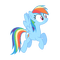Rainbow Dash - Free PNG Animated GIF