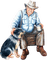 vieil homme et chien-Danna1 - gratis png geanimeerde GIF