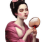 kikkapink pink geisha oriental woman - Free PNG Animated GIF