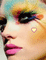 image encre animé effet coeur femme visage - Бесплатный анимированный гифка анимированный гифка