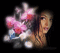 femme fleurs - 無料のアニメーション GIF アニメーションGIF