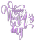 soave text 8 march purple - PNG gratuit GIF animé