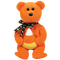 beanie baby Treator black and orange teddy bear - zdarma png animovaný GIF