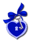 Heart.Lock.Key.Bow.Silver.Blue - Free PNG Animated GIF