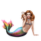 mermaid pink bp - PNG gratuit GIF animé